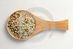 Hemp Seeds on a Spoon