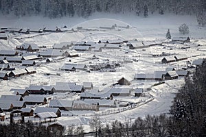 Hemu Village in winter photo