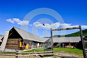 Hemu Village is a small village situated in Kanas Nature Reserve in Altay, northern Xinjiang photo