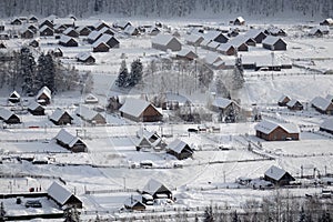 Hemu Village in winter photo