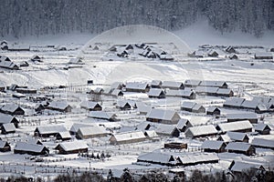 Hemu Village in winter photo