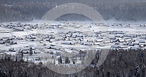 Hemu Village in winter photo