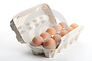 The hen's eggs in pack