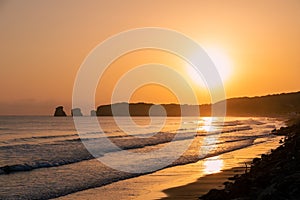 Hendaye beach, Basque Country, France