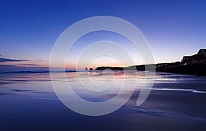 Hendaye beach sunrise