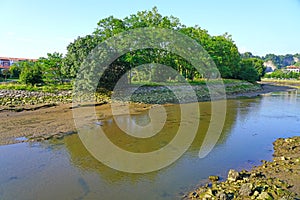 Pheasant Island on the Bidasoa River between France and Spain