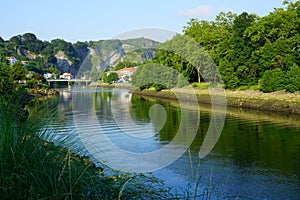 Pheasant Island on the Bidasoa River between France and Spain