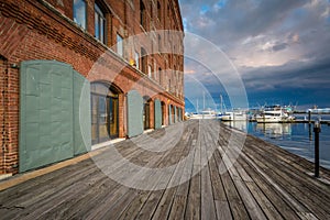 Henderson`s Wharf, in Fells Point, Baltimore, Maryland