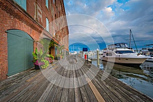 Henderson`s Wharf, in Fells Point, Baltimore, Maryland