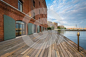 Henderson`s Wharf in Fells Point, Baltimore, Maryland