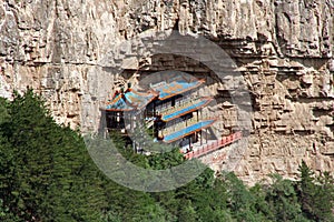 Heng shan monastery in Shanxi Province near Datong, China