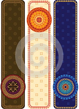 Henna Banners with mandala