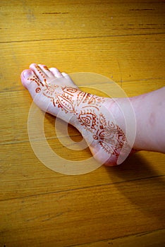 Henna Designs on Foot