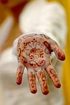 Henna On Hand Of India