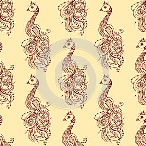 Henna tattoo seamless pattern mehndi flower doodle ornamental decorative indian design pattern paisley arabesque mhendi