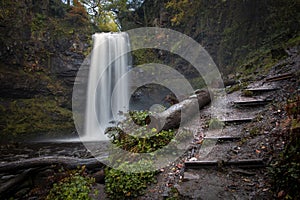 Henrhyd Falls after heavy rain