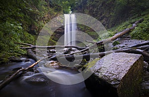 Henrhyd waterfall in Coelbren