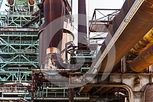 Henrichshuette Iron and Steelworks, industrial museum, Hattingen, North Rhine-Westphalia, Germany