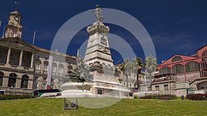 Henry Infante Dom Henrique the Navigator Monument, Porto, Portugal timelapse