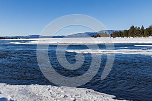 Henrys Fork Snake River Idaho Scenic Winter Landscape