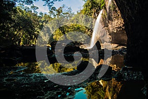 Heo Suwat water fall in Khao Yai National Park , Thailand photo