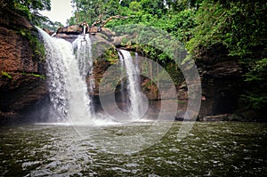 Heo Suwat waterfall in Khao Yai National Park