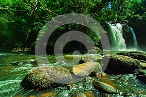 Heo Suwat Waterfall in Khao Yai National Park in Thailand