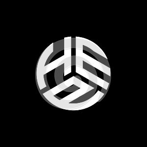 HEP letter logo design on white background. HEP creative initials letter logo concept. HEP letter design photo