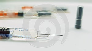 Heparin syringes in the laboratory