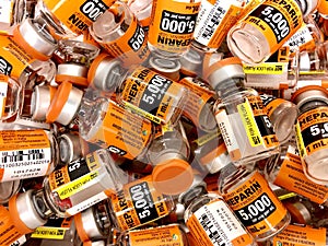 Heparin vials