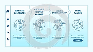 Hepatic disease outcome onboarding vector template