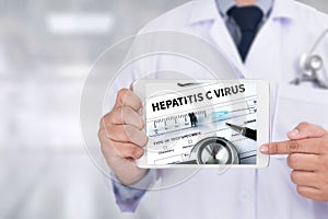 HEPATITIS C VIRUS , HCV. Medical Report , Hepatitis C virus (HCV) testing , Drugs for hepatitis C virus (HCV) treatment , hcv he photo