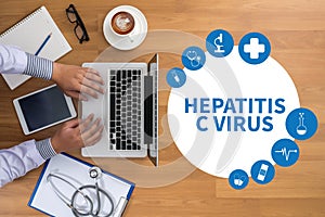 HEPATITIS C VIRUS , HCV. Medical Report , Hepatitis C virus (HCV) testing , Drugs for hepatitis C virus (HCV) treatment , hcv he photo