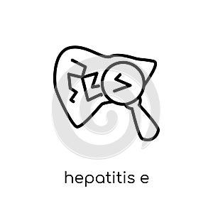 Hepatitis E icon. Trendy modern flat linear vector Hepatitis E i