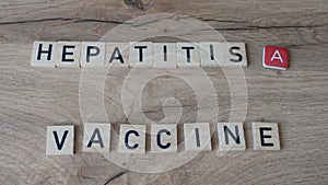Hepatitis A Vaccination concept - liver disease caused by the hepatitis A virus (HAV)