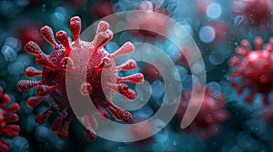 Hepatitis virus 3D model, illustration. World Hepatitis Day