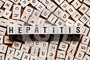 Hepatitis word concept