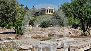 hephaestus temple in athens ancient agora greece