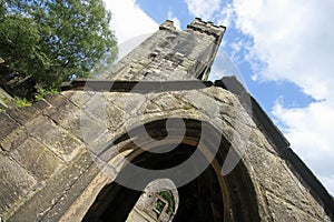 Heptonstall-church-looking-up-at-tower