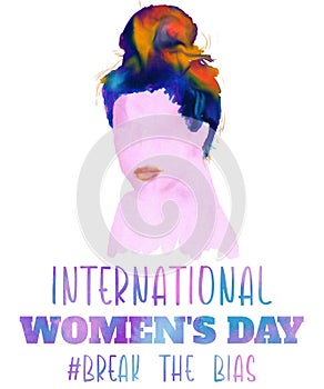 Her Celebrate Women`s Day with a Break the Bias