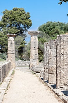 Hera Temple Olympia Greece