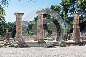 Hera Temple Olympia Greece