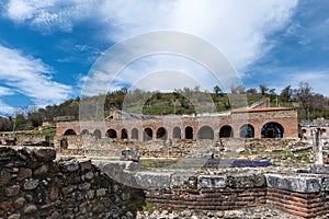 Heraclea ancient ruin in Bitola, North Macedonia