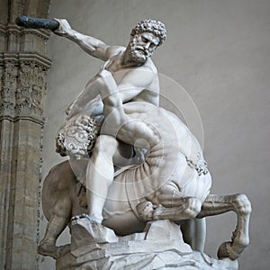 Heracles and Nessus by Giambologna, (1599), Florence photo