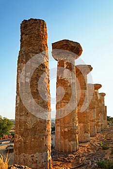 Of Heracles pillars Valley of the Temples Agrigento, Sicily