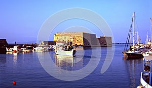 Heraklion harbour, Crete photo