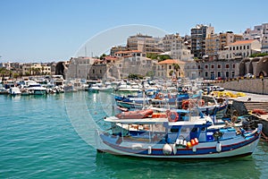 Heraklion harbour. Crete, Greece photo