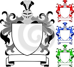 Heraldic Crest/Coat of Arms/eps photo