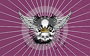 Heraldic eagle coat of arms crest background photo