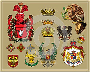 Heraldic elements set 6